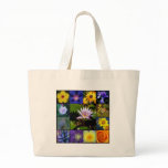 Purple and Yellow Garden Mosaic bags