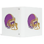 purple and yellow gold football helmet vector desi binders