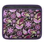 Purple and Yellow Paisley iPad Sleeves