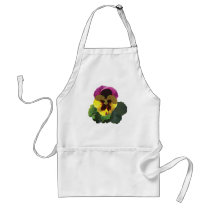 Purple and Yellow Pansy aprons by SusanSavad Purple and Yellow Pansy aprons