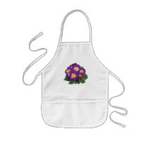 Purple and Yellow Primroses aprons