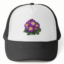 Purple and Yellow Primroses hats