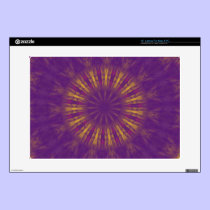Purple and Yellow Spiral Laptop Skin skins