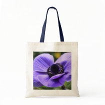 Purple Anemone Tote Bags