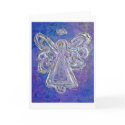 Purple Angel Greeting Card