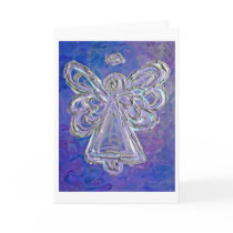 Purple Angel Greeting Card by donnabellasangels Purple Angel Greeting Card