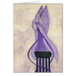 Purple Angel Greeting Card