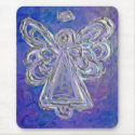 Purple Angel Mousepad by donnabellasangels Purple Angel Mousepad