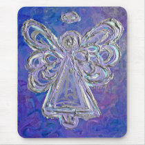 Purple Angel Mousepad by donnabellasangels Purple Angel Mousepad