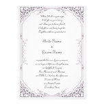 Purple Antique Invitation invitations
