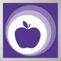 purple apple poster