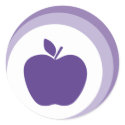 purple apple stickers by MichelineKanzy purple apple stickers