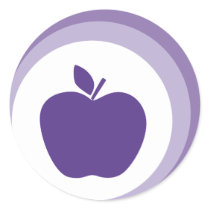 purple apple stickers by MichelineKanzy purple apple stickers