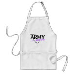 Purple Army Girlfriend aprons