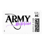 Purple Army Girlfriend Postage Stamp