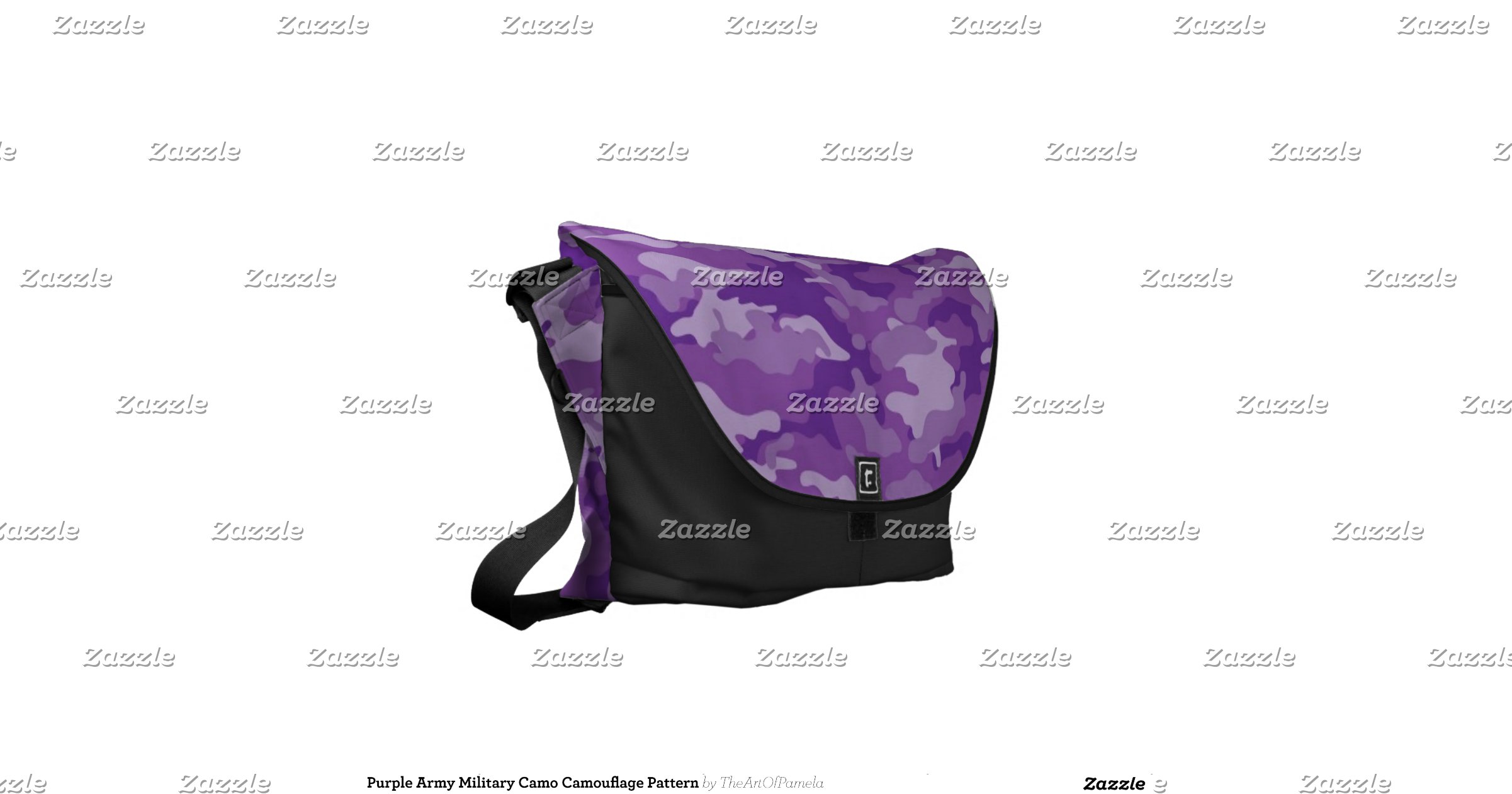 Purple Army Military Camo Camouflage Pattern Messenger Bag | Zazzle