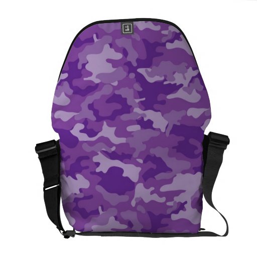 Purple Army Military Camo Camouflage Pattern Messenger Bag