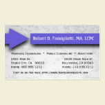 Purple Arrow Counseling Service Business Card business cards
