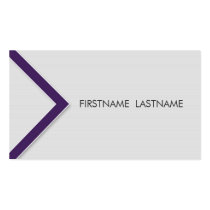 Purple Arrow Personal Networking Business Cards