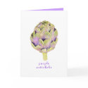 Purple Artichoke Card