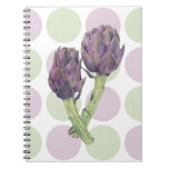 Purple Artichoke dots Notebook