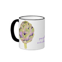 Purple Artichoke Mug mugs