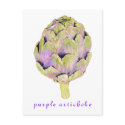 Purple Artichoke Postcard