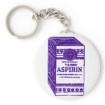 Purple Aspirin keychains