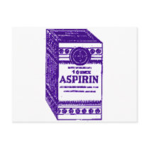 Purple Aspirin Post Cards
