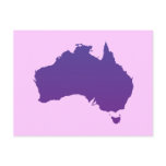 Purple Australia Postcard