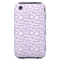 Purple Awareness iPhone 3G/3GS Case Tough Iphone 3 Case
