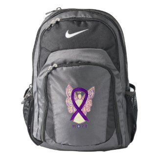 Purple Awareness Ribbon Angel Customized Backpack