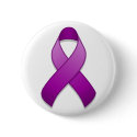 Purple Awareness Ribbon Button by jamieco Purple Awareness Ribbon Button