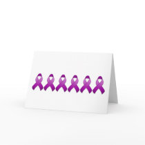 Purple Awareness Ribbon Card