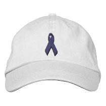 purple awareness ribbon embroidered hats