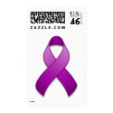 Purple Awareness Ribbon Postage postage by jamieco Purple Awareness Ribbon Postage postage