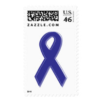 Purple Awareness Ribbon Stamp