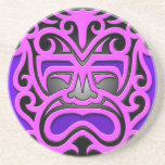 Purple Aztec Mask Coasters
