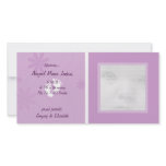 Purple Baby Announcement Photo Cards