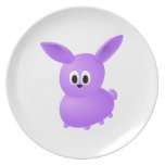 Purple Baby Rabbit. Plates
