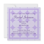 Purple Baby Shower Invitation