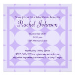 Purple Baby Shower Invitation invitations