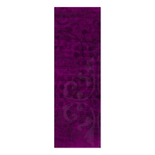 Purple Background Mini Bookmarks Business Card (front side)