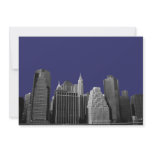 Purple Background NYC Skyline Gay Wedding Invite invitations