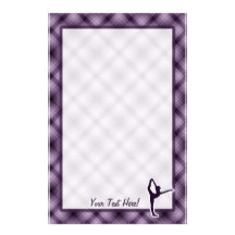 Purple Ballet Stationery Paper
