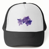 Purple Balloon Flowers Mesh Hats
