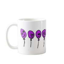 Purple balloons mugs by slowgun Purple balloons mugs