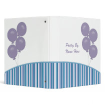 Purple Balloons Poetry Binder by SayItNow Purple Balloons Poetry Binder