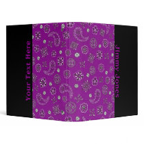 Purple Bandana Binder