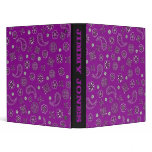 Purple Bandana Binder